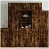 Image de Buffet haut chêne fumé 70x42,5x185 cm bois d'ingénierie