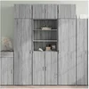 Image de Buffet haut sonoma gris 70x42,5x185 cm bois d ingénierie