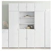 Image de Buffet haut blanc 80x42,5x185 cm bois d'ingénierie, buffet, armoire de rangement, panneau latéral, armoire, armoire 3281378