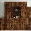 Image de Buffet haut chêne fumé 80x42,5x185 cm bois d ingénierie
