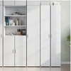 Image de Buffet haut blanc 40x42,5x185 cm bois d'ingénierie, buffet, armoire de rangement, panneau latéral, armoire, armoire 3281399