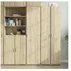 Image de Buffet haut chêne sonoma 45x42,5x185 cm bois d'ingénierie, buffet, armoire de rangement, panneau latéral, armoire, 3281408