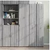 Image de Buffet haut sonoma gris 45x42,5x185 cm bois d'ingénierie, buffet, armoire de rangement, panneau latéral, armoire, 3281411