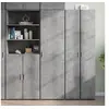 Image de Buffet haut gris béton 50x42,5x185 cm bois d ingénierie