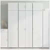 Image de Buffet haut blanc 70x42,5x185 cm bois d'ingénierie, buffet, armoire de rangement, panneau latéral, armoire, armoire 3281420