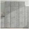 Image de Buffet haut gris béton 70x42,5x185 cm bois d'ingénierie, buffet, armoire de rangement, panneau latéral, armoire, 3281430