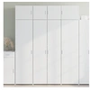 Image de Buffet haut blanc 80x42,5x185 cm bois d'ingénierie, buffet, armoire de rangement, panneau latéral, armoire, armoire 3281434