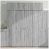 Image de Buffet haut sonoma gris 80x42,5x185 cm bois d'ingénierie, buffet, armoire de rangement, panneau latéral, armoire, 3281439