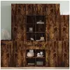 Image de Buffet haut chêne fumé 70x42,5x185 cm bois d ingénierie