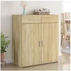 Image de Buffet chêne sonoma 80x42,5x93 cm bois d'ingénierie, armoire, armoire latérale, armoire de rangement, armoire, 3281471