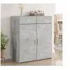 Image de Buffet gris béton 80x42,5x93 cm bois d'ingénierie, armoire, armoire latérale, armoire de rangement, armoire, placard, 3281472