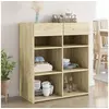 Image de Buffet chêne sonoma 80x42,5x93 cm bois d'ingénierie, armoire, armoire latérale, armoire de rangement, armoire, 3281478