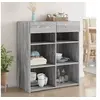 Image de Buffet sonoma gris 80x42,5x93 cm bois d ingénierie