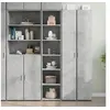 Image de Buffet haut gris béton 40x41x185 cm bois d'ingénierie, buffet, armoire de rangement, armoire haute, armoire, armoire 3281669