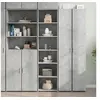 Image de Buffet haut gris béton 45x41x185 cm bois d'ingénierie, buffet, armoire de rangement, armoire haute, armoire, armoire 3281676