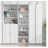 Image de Buffet haut blanc 50x41x185 cm bois d ingénierie