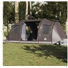 Image de Tente de camping tunnel 4 personnes marron imperméable