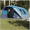 Image de Tente de camping tunnel 5 personnes bleu imperméable
