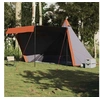 Image de Tente familiale tipi 6 personnes gris et orange imperméable