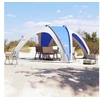 Image de Tente de réception - - Bleu azuré - Imperméable - 435x435x244 cm - Pliable et légère