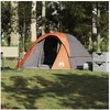 Image de Tente de cabine familiale 6 personnes gris orange imperméable