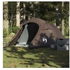 Image de Tente de camping tunnel 3 personnes marron imperméable