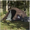 Image de Tente de camping tunnel 2 personnes marron imperméable