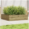 Image de Jardinière 90x90x23 cm bois de pin imprégné