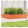 Image de Jardinière cire marron 110x110x23 cm bois de pin massif