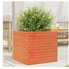 Image de Jardinière cire marron 50x50x45,5 cm bois de pin massif847245