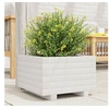Image de Jardinière blanc 40x40x26,5 cm bois de pin massif847289