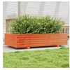 Image de Jardinière cire marron 110x60x26,5 cm bois de pin massif