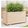 Image de Jardinière 90x40x49,5 cm bois de pin massif, jardinière d'extérieur, bac à fleurs, boîte à plantes, jardinière de 847373