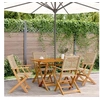Image de Ensemble à manger de jardin 5 pcs résine tressée et bois massif, ensemble à manger d'extérieur, meuble de salle à 3281696