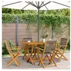 Image de 5-delige Tuinset polypropeen en massief hout grijs3281698