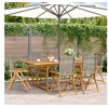 Image de Ensemble à manger de jardin 7 pcs gris rotin et bois massif, ensemble à manger d'extérieur, meuble de salle à manger 3281731