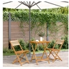 Image de 3-delige Bistroset polypropeen en massief hout beige3281759
