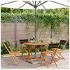 Image de 5-delige Tuinset polypropeen en massief hout zwart3281769