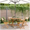Image de 5-delige Tuinset massief hout en stof beige3281775