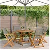 Image de 5-delige Tuinset poly rattan en massief hout grijs3281815