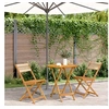 Image de 3-delige Bistroset polypropeen en massief hout beige3281843