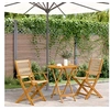 Image de 3-delige Bistroset polypropeen en massief hout beige3281855