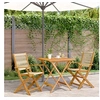 Image de 3-delige Bistroset polypropeen en massief hout beige3281879