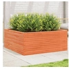 Image de Jardinière cire marron 110x110x46 cm bois de pin massif