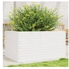 Image de Jardinière blanc 90x60x46 cm bois de pin massif
