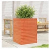 Image de Jardinière cire marron 50x50x68,5 cm bois de pin massif