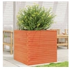 Image de Jardinière cire marron 70x70x68,5 cm bois de pin massif