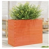 Image de Jardinière cire marron 90x40x68,5 cm bois de pin massif