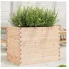 Image de Jardinière 90x60x68,5 cm bois de pin massif, jardinière d'extérieur, bac à fleurs, bac à tomates, jardinière de 3282499