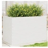 Image de Jardinière blanc 110x60x68,5 cm bois de pin massif